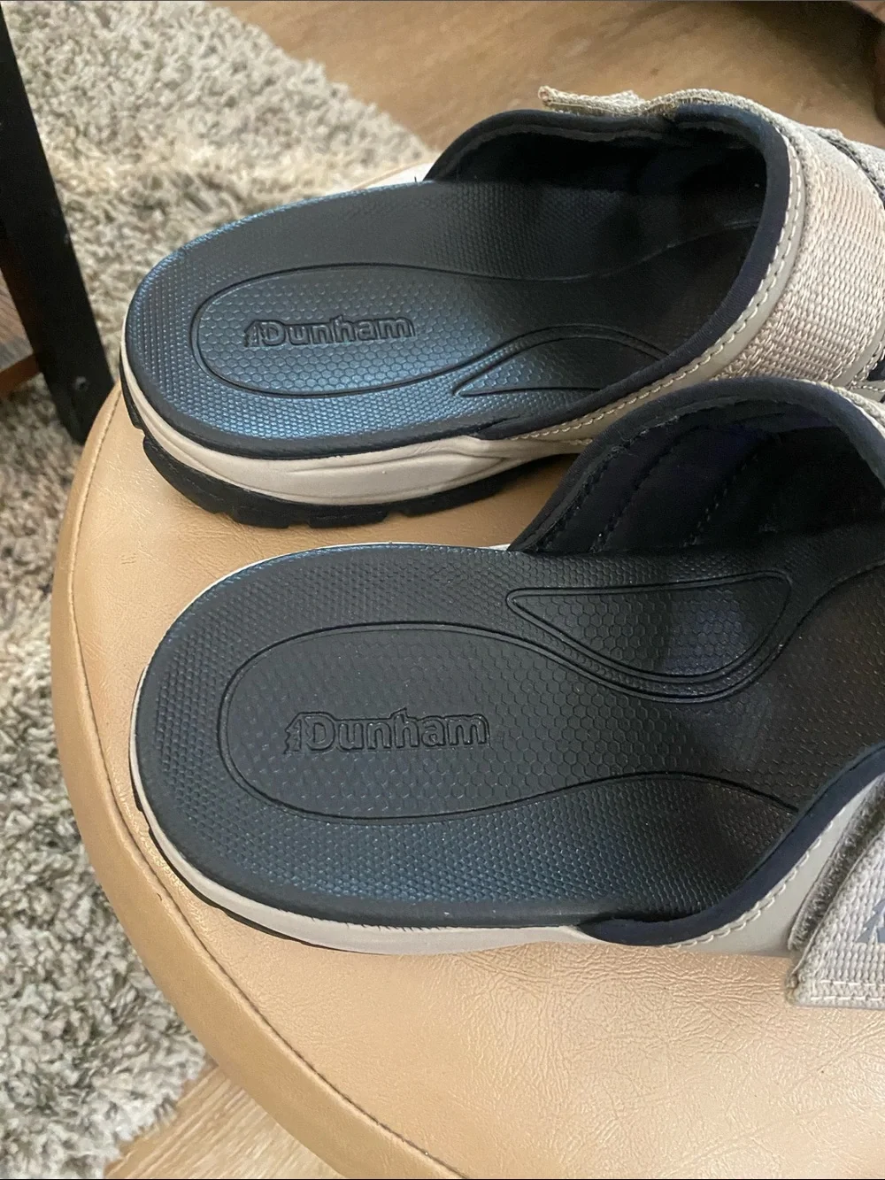 BNWNT Dunham Mens Newport Slide Water Friendly Brown Shoes size 9